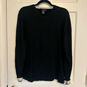 Toscano Black V-Neck Sweater